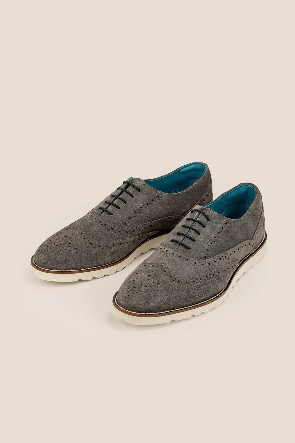 Modern Oxfords Tyler Grey Suede