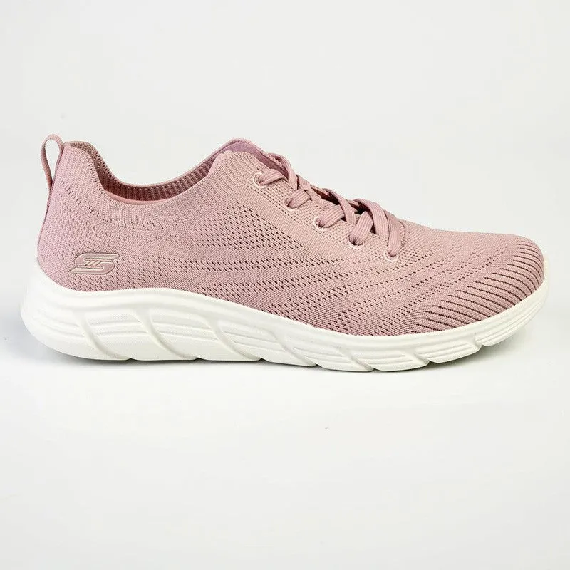 Speed Flex Skechers Bobs B Flex Lace Up Sneaker - Blush Satin