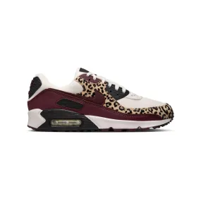 Nike Air Max 90 'Leopard Burgundy' Women's Shoes Anti Fatigue Tailored grip