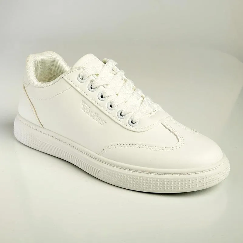 Kadima Wing Tip Sneaker - White Mono Pace Maker