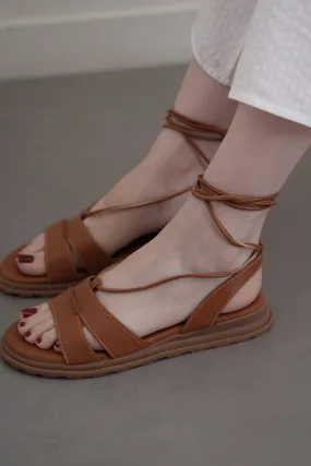 lace - up closure pool users SOFT GLADIATOR SANDALS