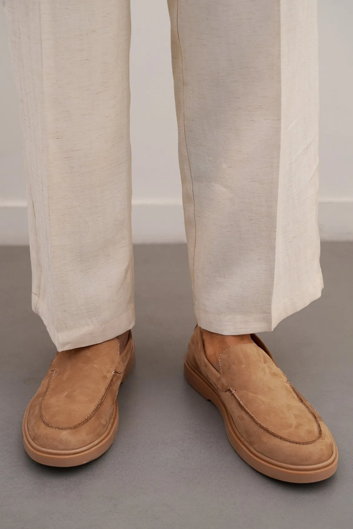 NUBUCK LEATHER LOAFERS Abrasion Resistant Edging Comfort - Focused