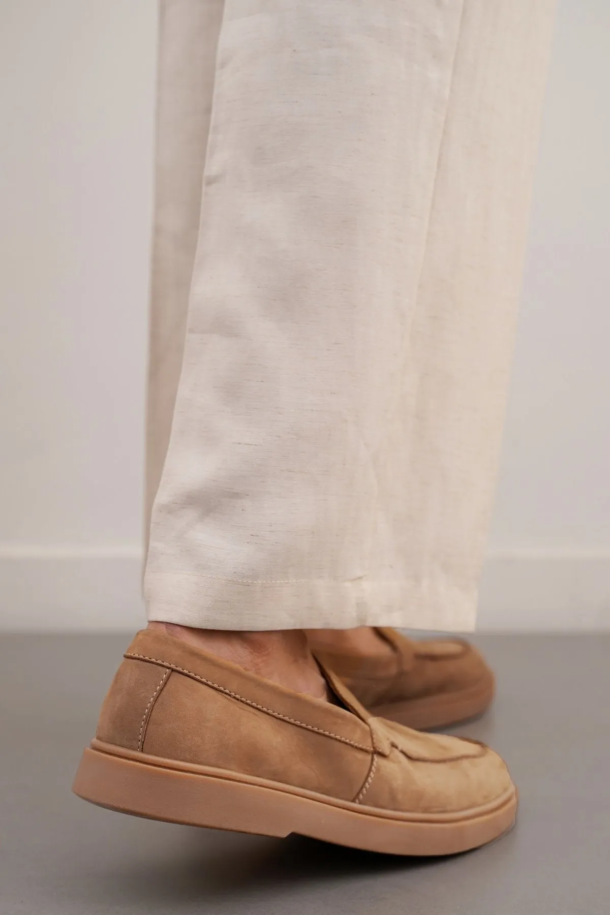 NUBUCK LEATHER LOAFERS triathletes' endurance