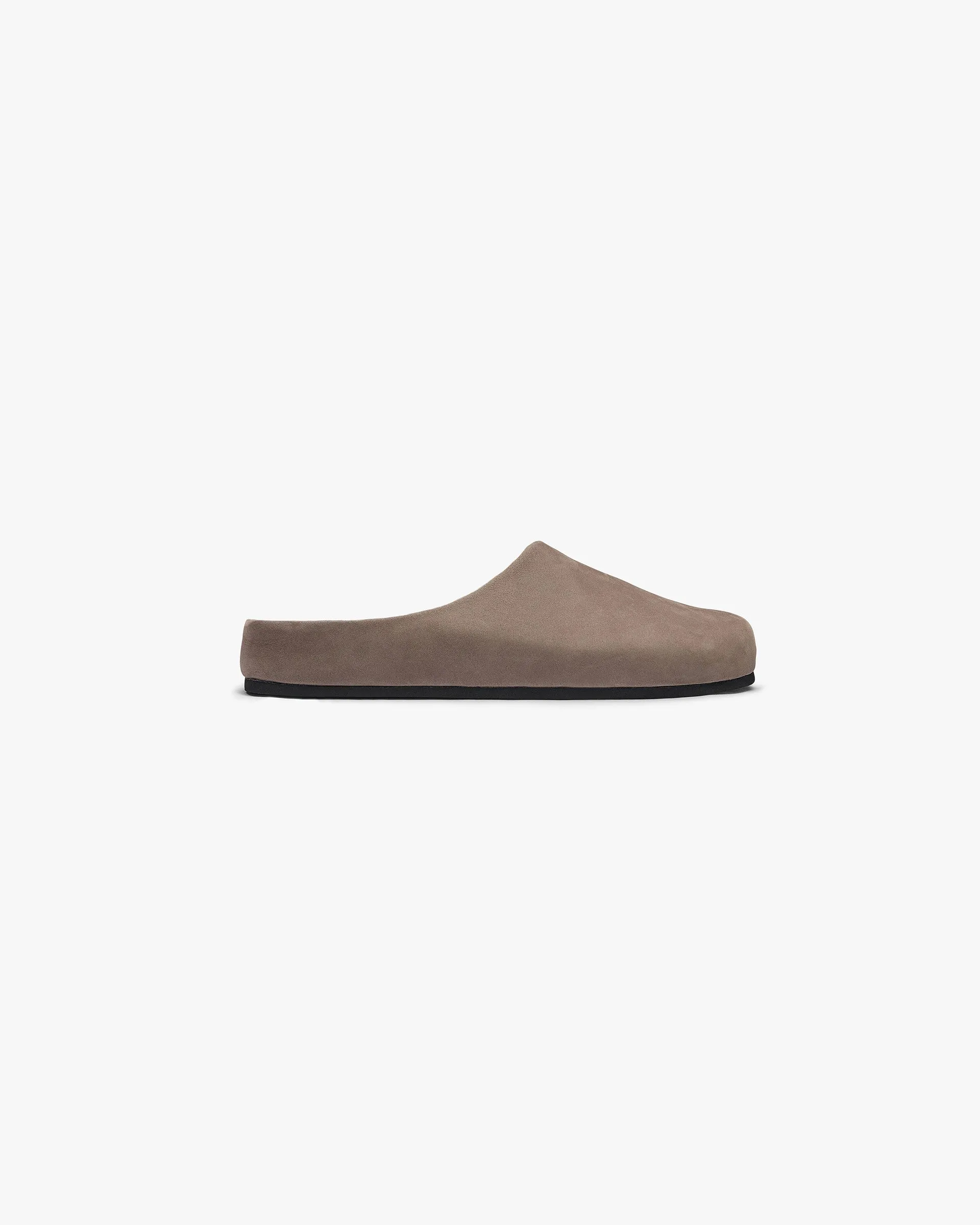 Collapsible design Vegan Material Construction Nubuck Mule - Mocha