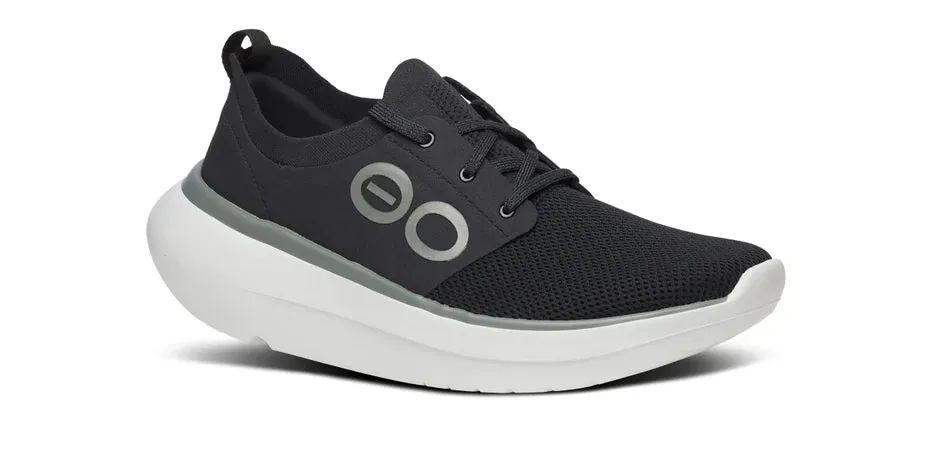 OOFOS OOMY STRIDE MEN'S BLACK/WHITE Step Soft Every Path