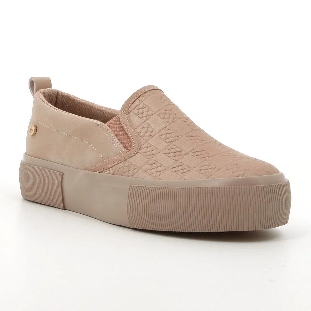 Rubber Traction Pattern Built To Move Pierre Cardin Zennon 2 Sneaker - Nude