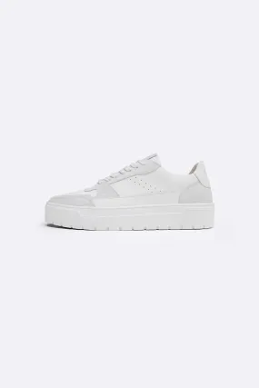 LEATHER CHUNKY SNEAKERS perforated design