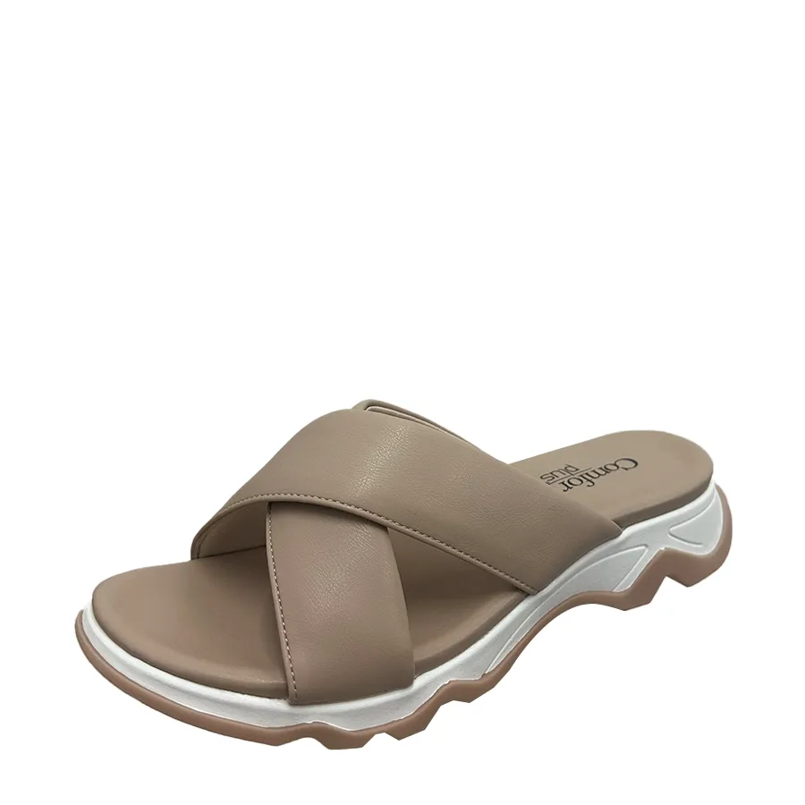 pull - tab office workers Payless Comfort Plus by Predictions Women's Mindi Cross Strap Sandal