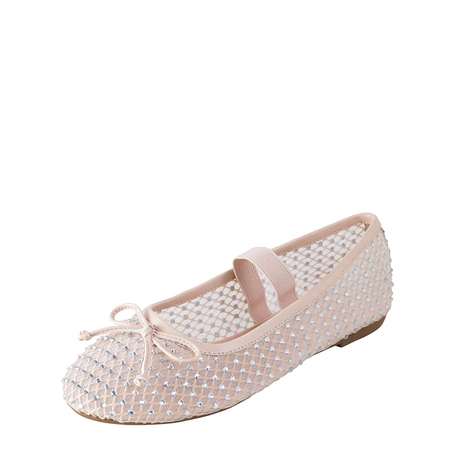Vibration Dampening Core casual - style Payless Fioni Women's Elle Mesh Rhinestone Flat