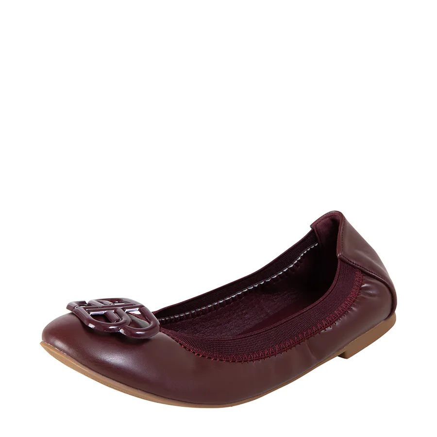 Striped Payless Fioni Women's Nerissa PU Flat with Ornament