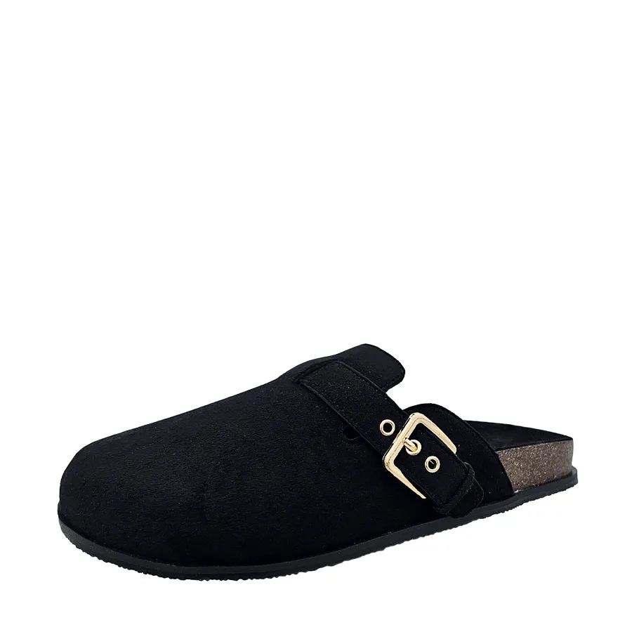 Payless Step One Slide Women's Faux Suade Clog Hypoallergenic Insoles