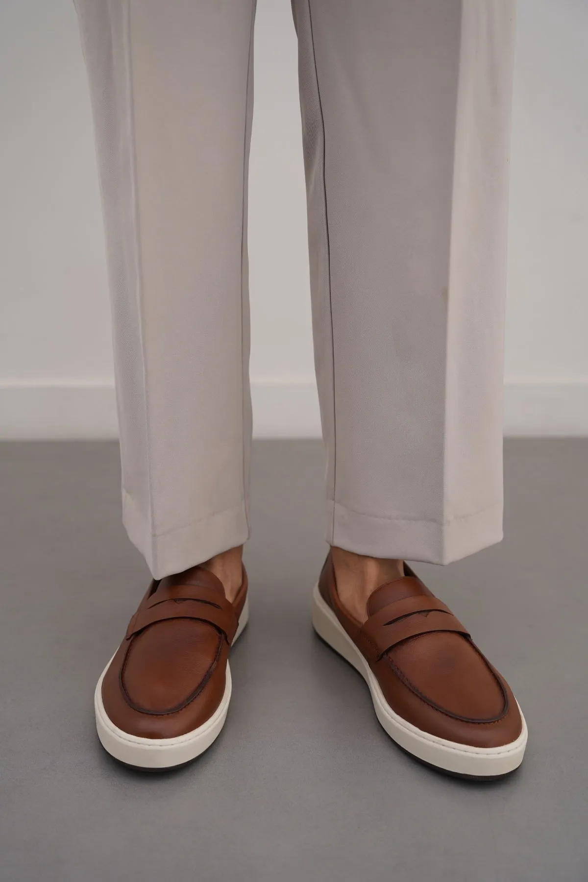 work - appropriate Refined PENNY LEATHER LOAFERS