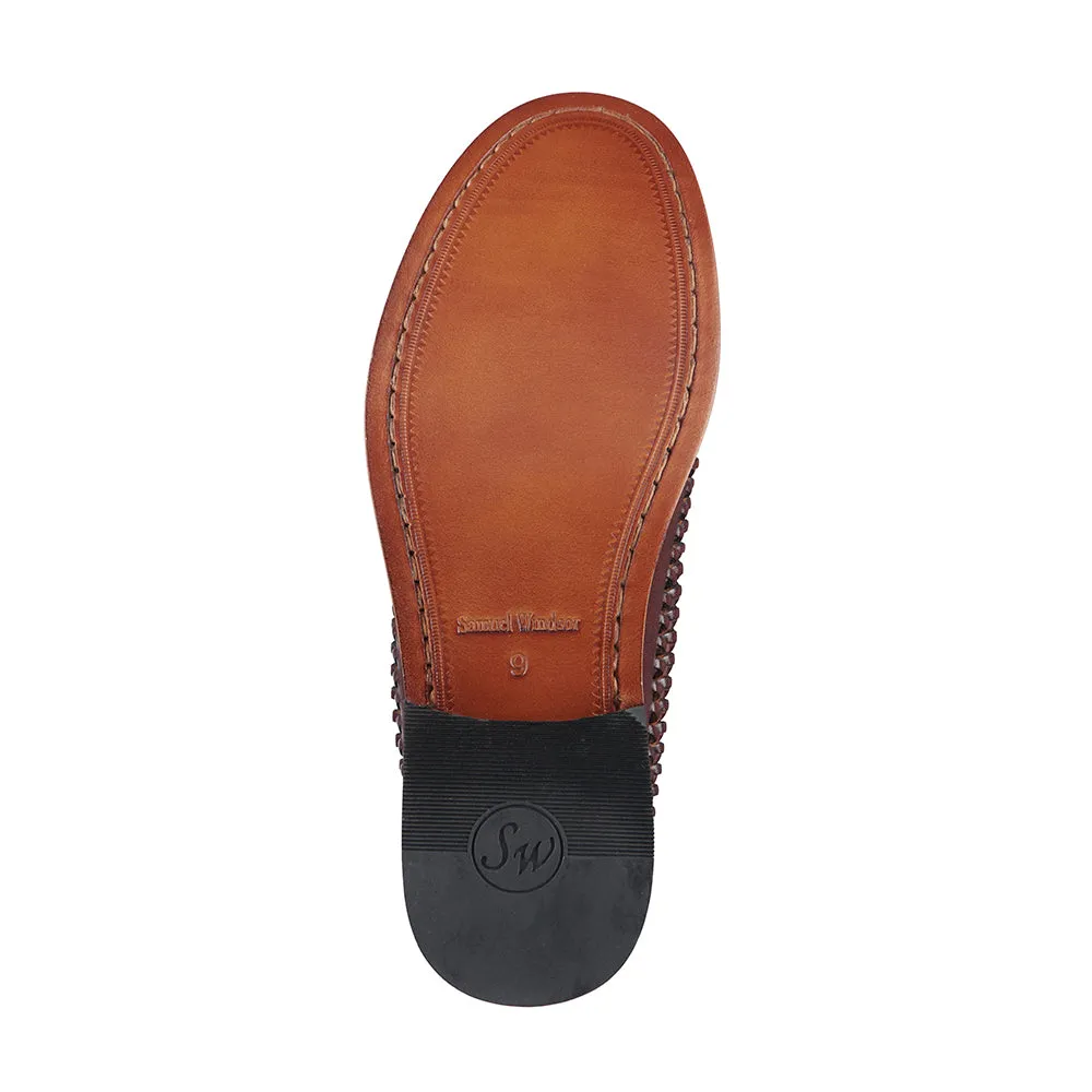 Early Commute Penny Loafer - Basket Weave Oxblood