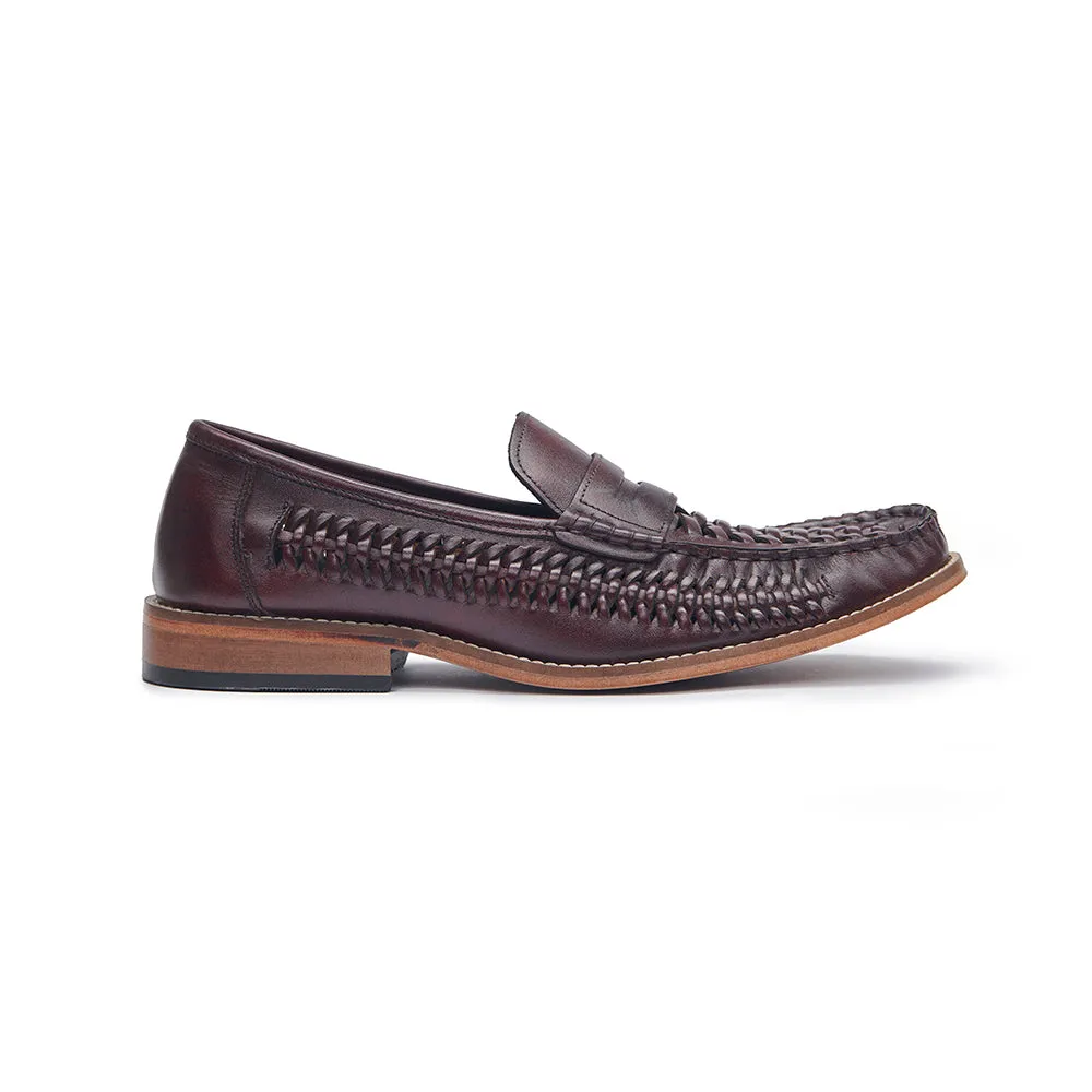 Penny Loafer - Basket Weave Oxblood Weekly Routine