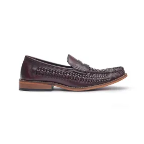 Penny Loafer - Basket Weave Oxblood Weekly Routine