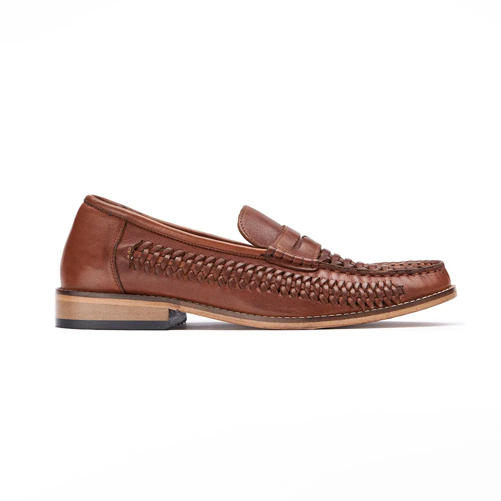 Shift Duty Natural Form Penny Loafer - Basket Weave Tan