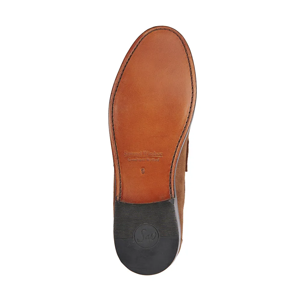 Penny Loafer - Honey Suede Reliable Choice Heel Ease