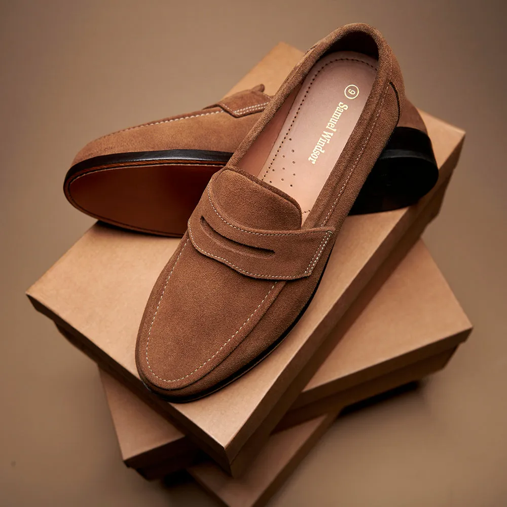 Creative Office Penny Loafer - Honey Suede