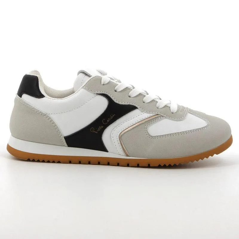 Style Neutral Dynamic Fit Construction Pierre Cardin Alessi 3 Ladies Lace Up Sneaker -  White Multi