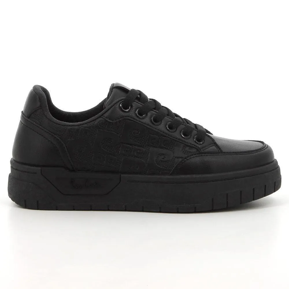 Pierre Cardin Arisa 1 Sneaker - Black Stretch Knit Upper