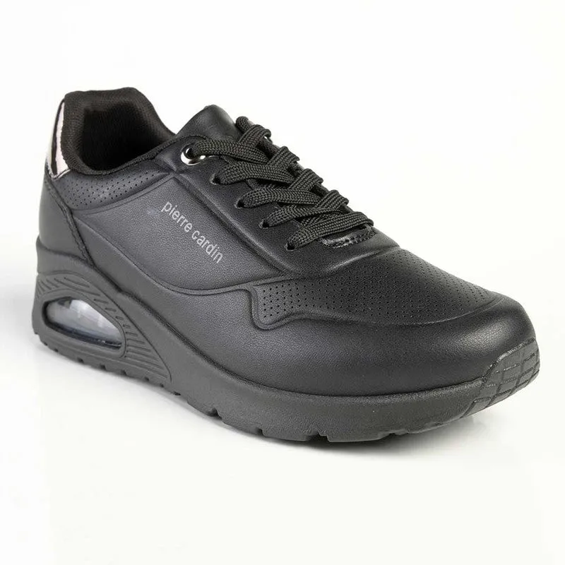 Pierre Cardin Chantal Lace Up Sneaker - Black Pewter Outdoor Training