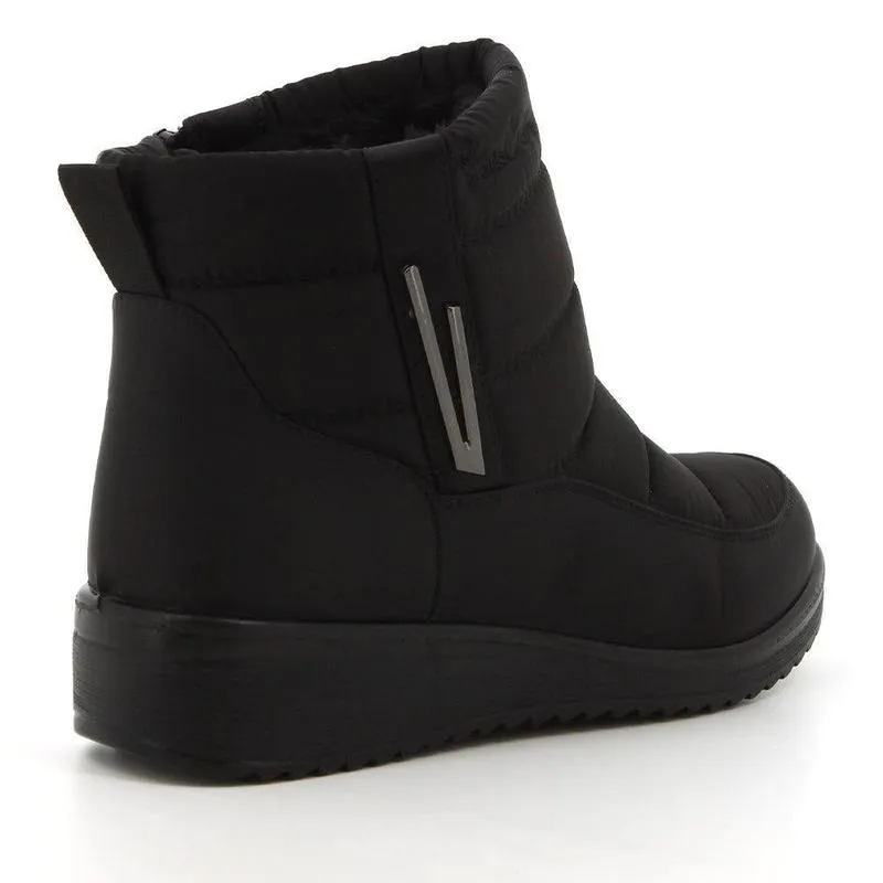 Pierre Cardin Christelle Eskimo Bootie - Black Shock Absorbing Outdoor Trek Multi-Function Wear