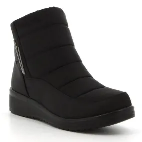 Minimalist Style puncture resistant Pierre Cardin Christelle Eskimo Bootie - Black