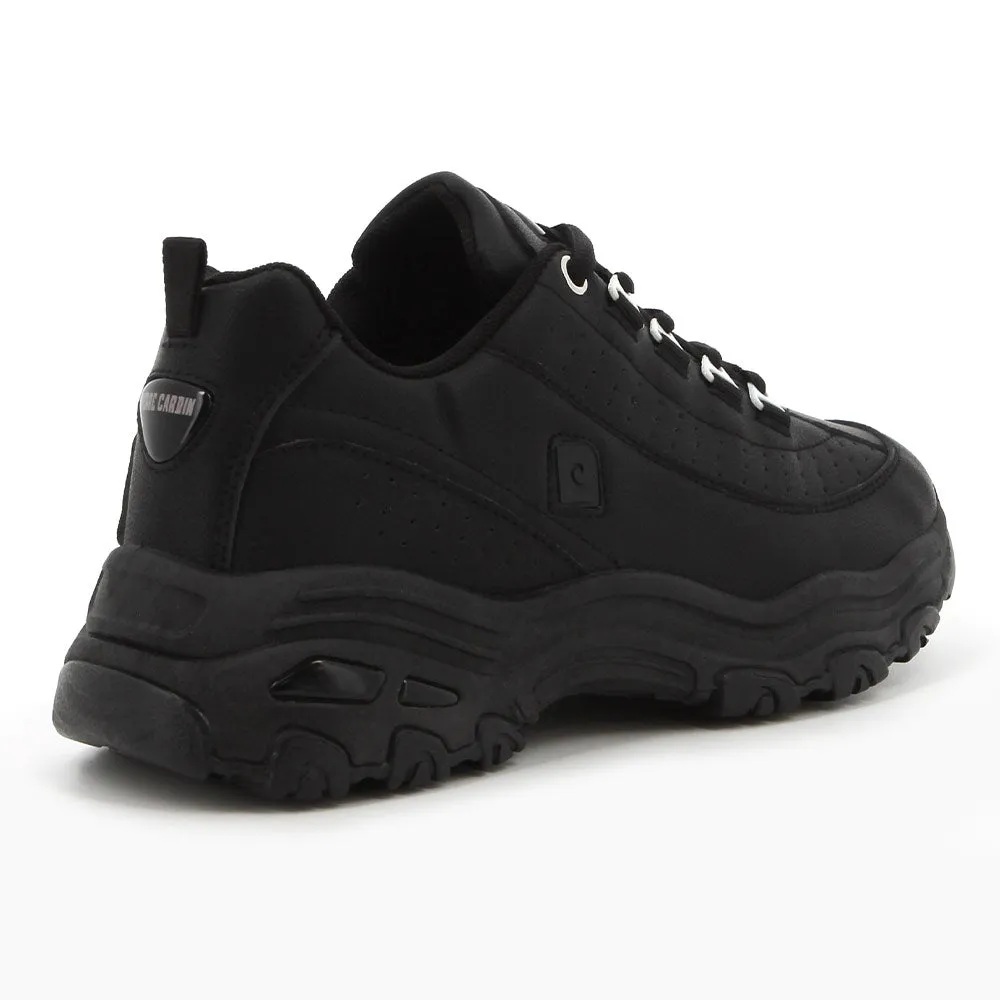 Pierre Cardin Chunky Lace-up Sneaker - Black Support Foam