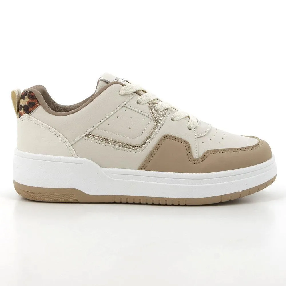 Thermoplastic Uppers Stylish Stripes Pierre Cardin Felice 2 Sneaker - Beige