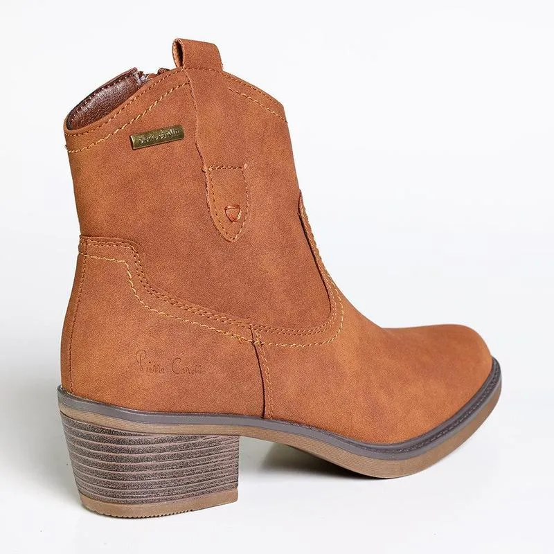 Quality Wear Pierre Cardin Houston Ankle Boot - Tan