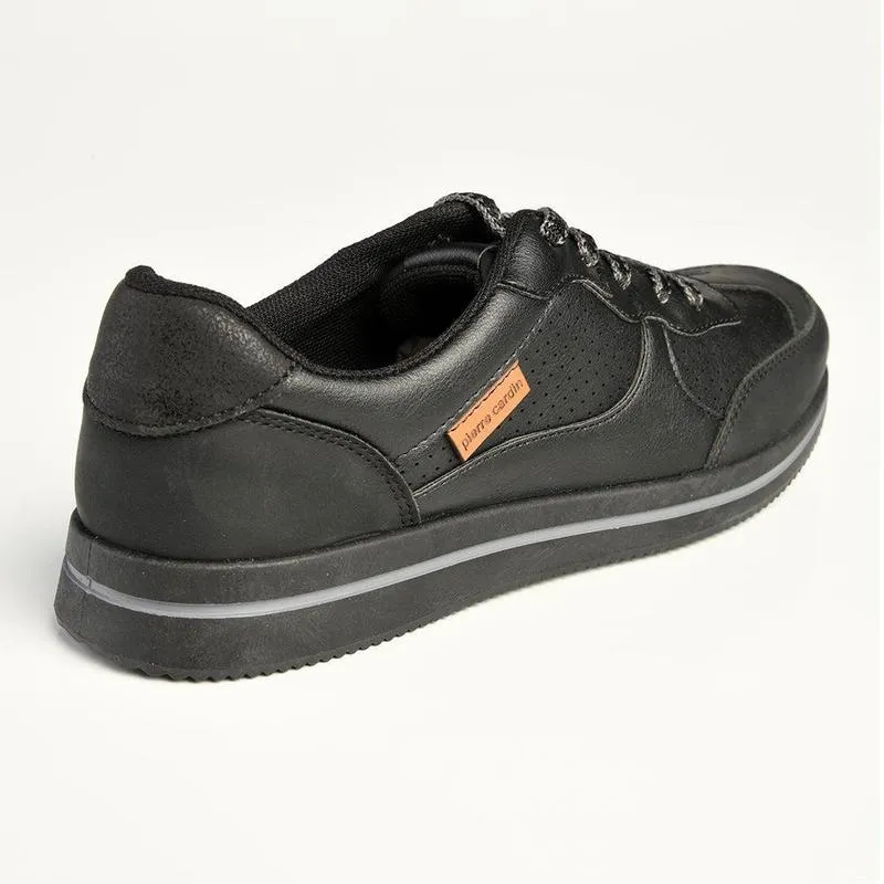Slim flexibility Pierre Cardin Lace Up Sneaker - Black Multi