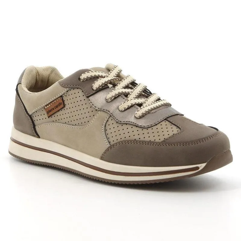 Impact protection Pierre Cardin Lace Up Sneaker - Taupe