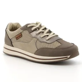 Flex Groove Engineering Pierre Cardin Lace Up Sneaker - Taupe