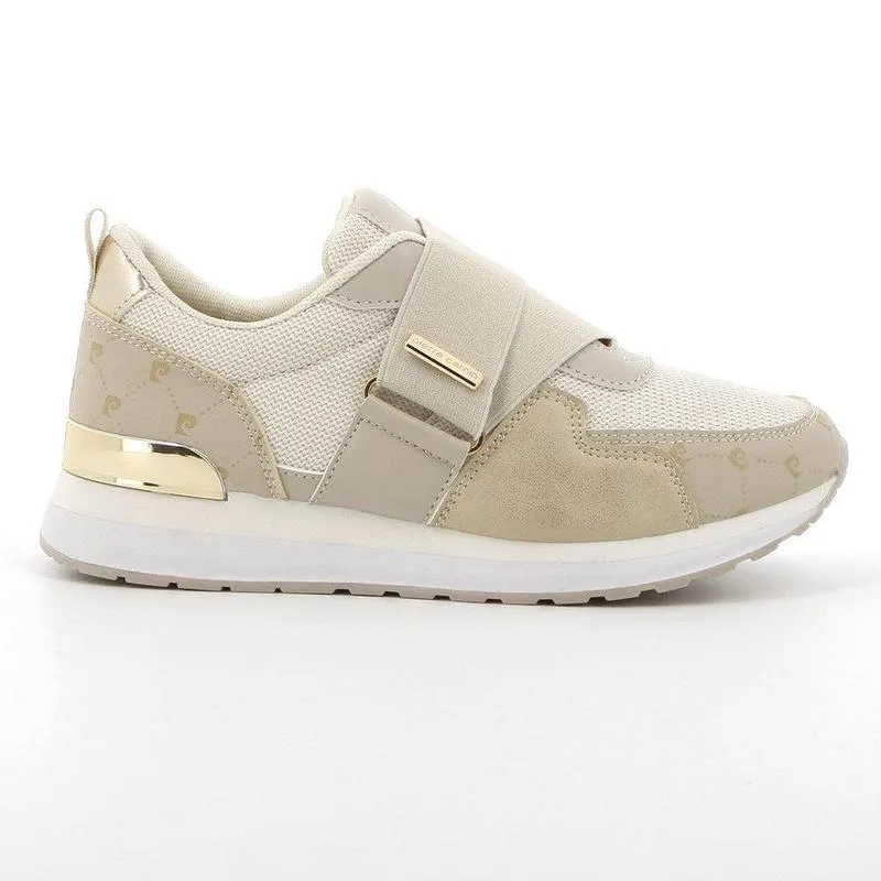Pierre Cardin Melanie 2 Elasticated Sneaker - Beige Smooth ride Sneaker Quality
