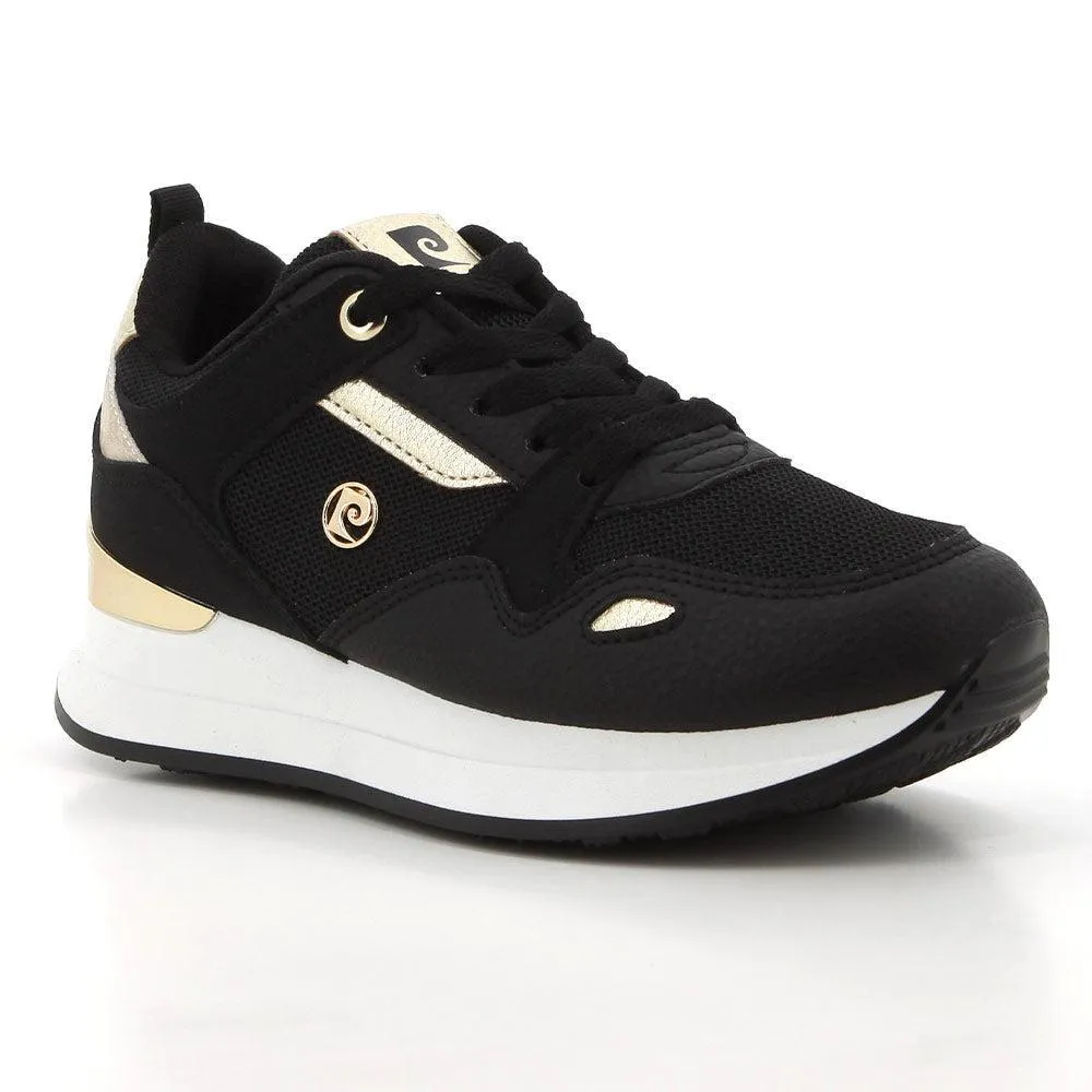 Pierre Cardin Melanie 3 Sneaker - Black Gold Ultra Compression EVA