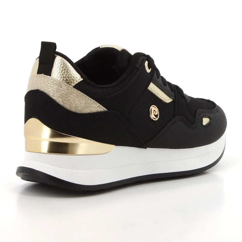ReinforcedToe Long Lasting Traction Pierre Cardin Melanie 3 Sneaker - Black Gold