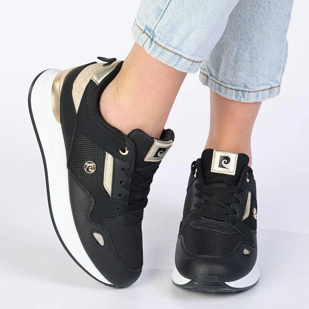 Run Errands Pierre Cardin Melanie 3 Sneaker - Black Gold