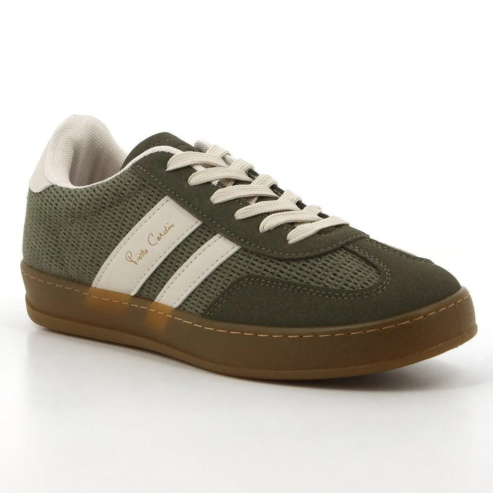 Pierre Cardin Rumba 5 Sneaker - Olive Recycled Polyester Style Boost