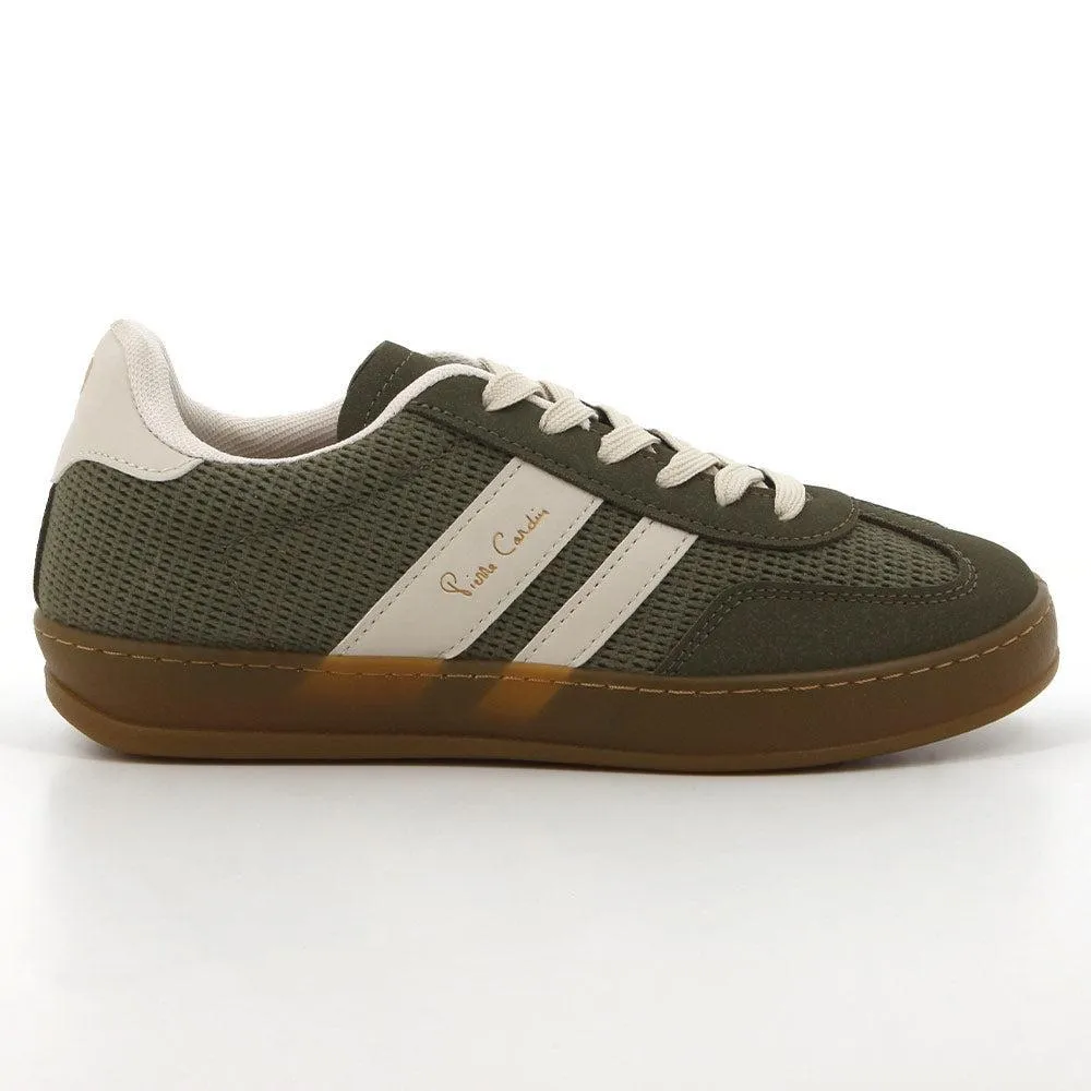 Sneaker Design Impact Diffusing Heel Pierre Cardin Rumba 5 Sneaker - Olive