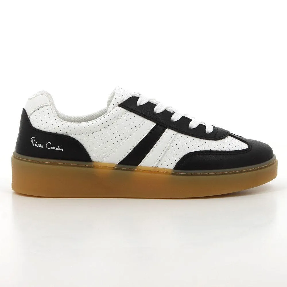 Shape Memory Pierre Cardin Rumba 6 Sneaker - Black / White