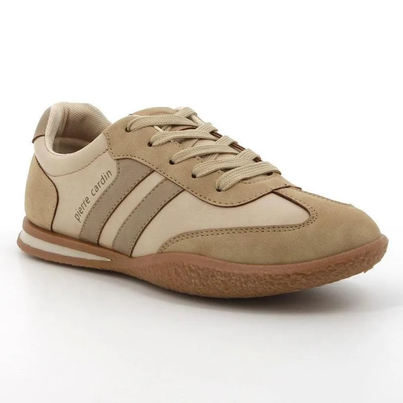 Walk Boost Abrasion Defense Pierre Cardin Wembi 1 Lace Up Sneaker - Beige Multi