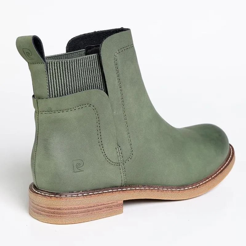 Fashion Utility Pierre Cardin Zele Ankle Bootie - Olive