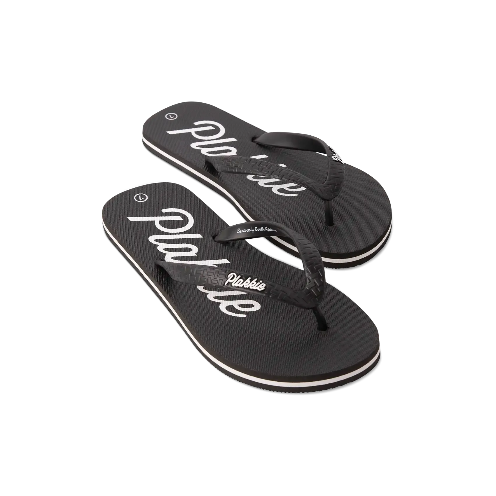Plakkie Kelly's (Black and White) Anti Skid Non-Slip Sole