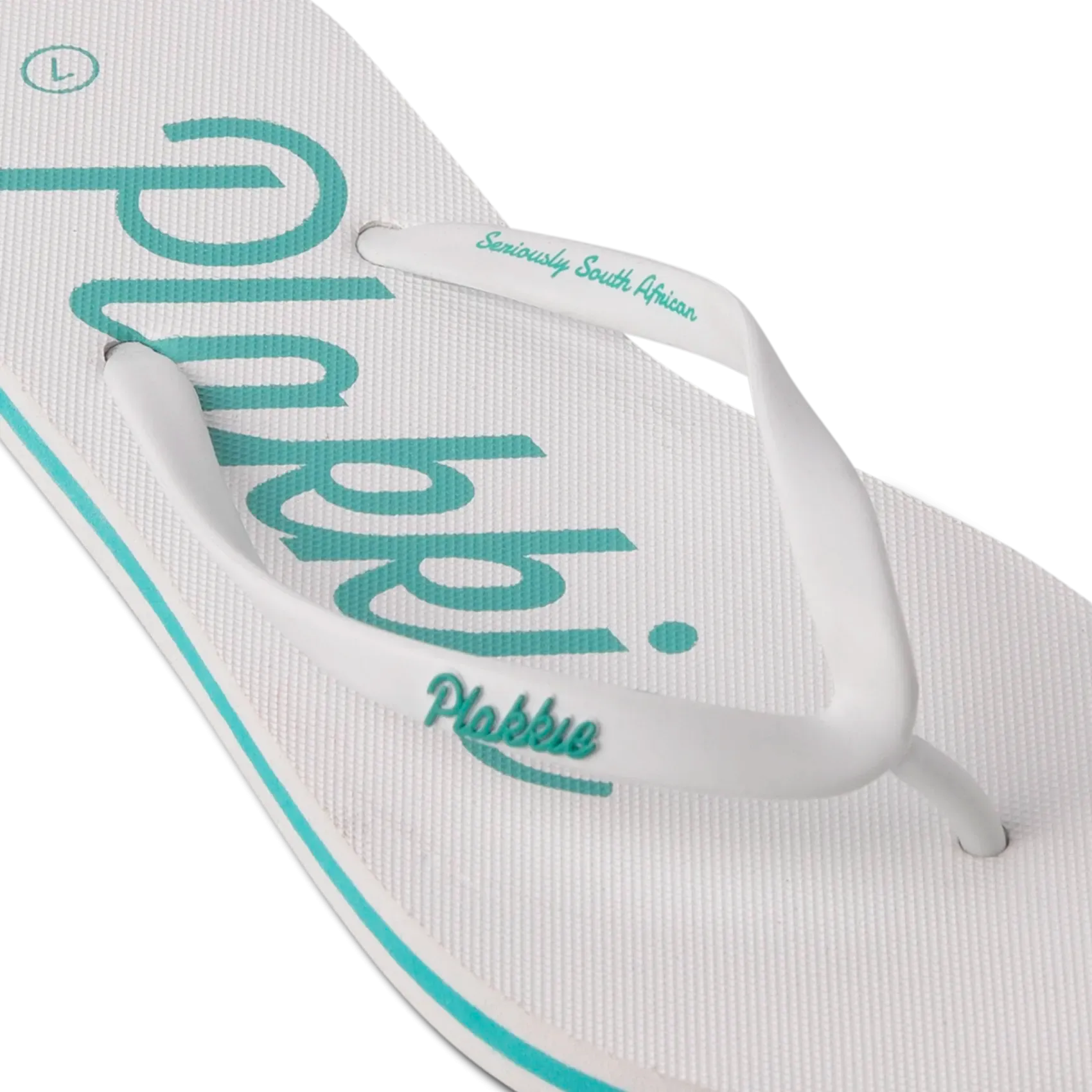 Plakkie Port Saint Johns (White and Mint) Clean Lines