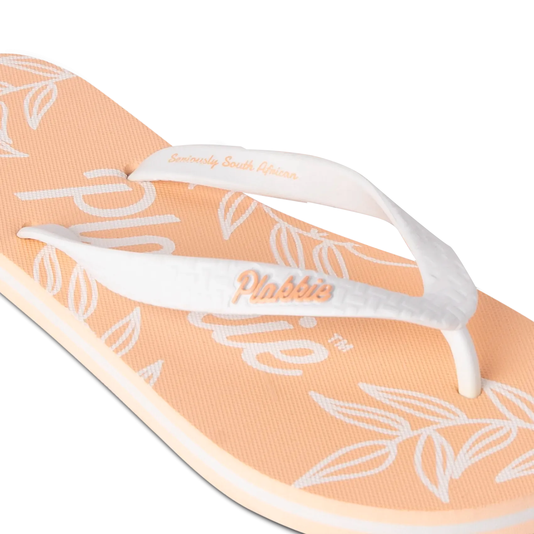 Feather Light Nature Lover Free Spirit Plakkie Sardinia Bay (Peach and White)