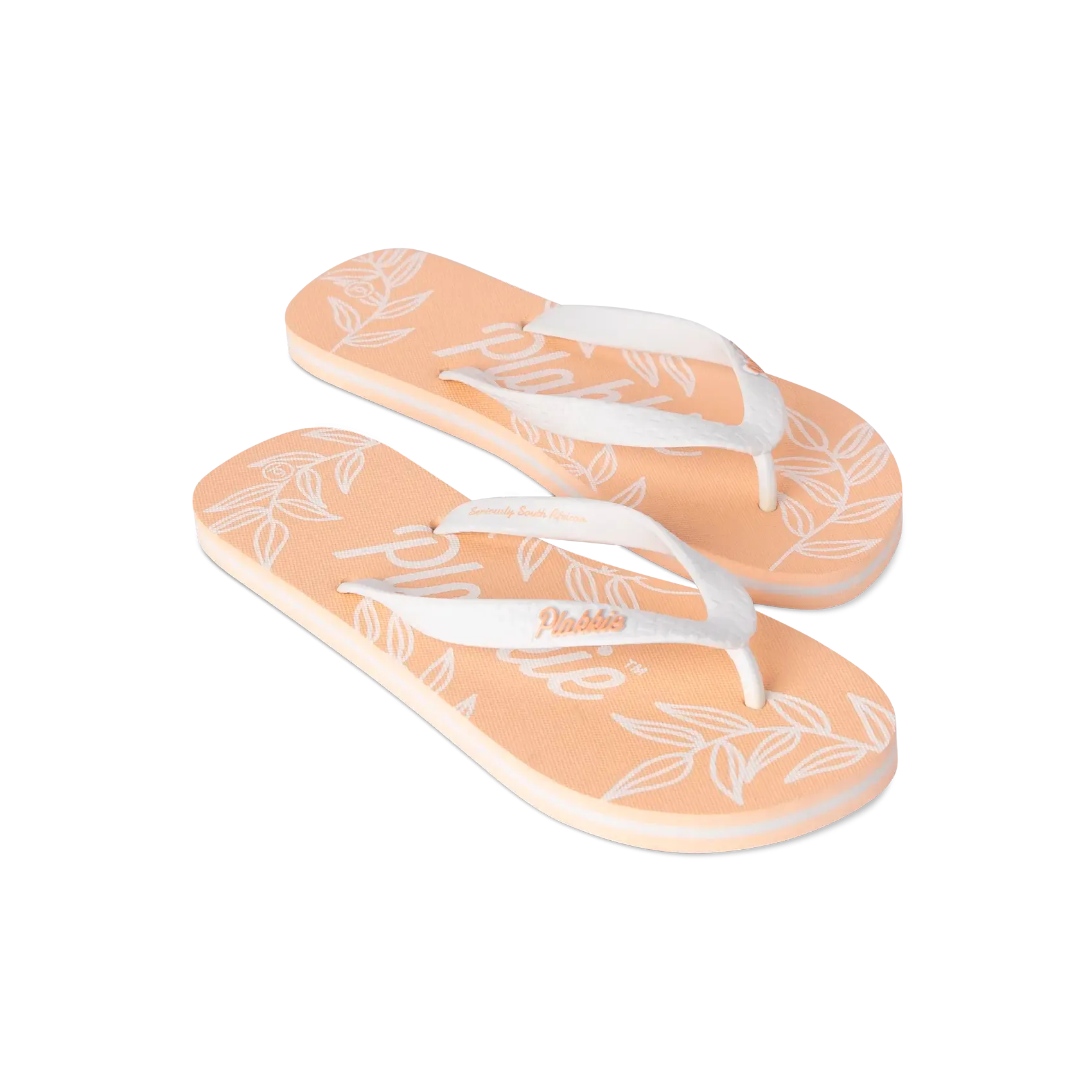 Plakkie Sardinia Bay (Peach and White) Low Profile Midsole Eco Material Trail Runner