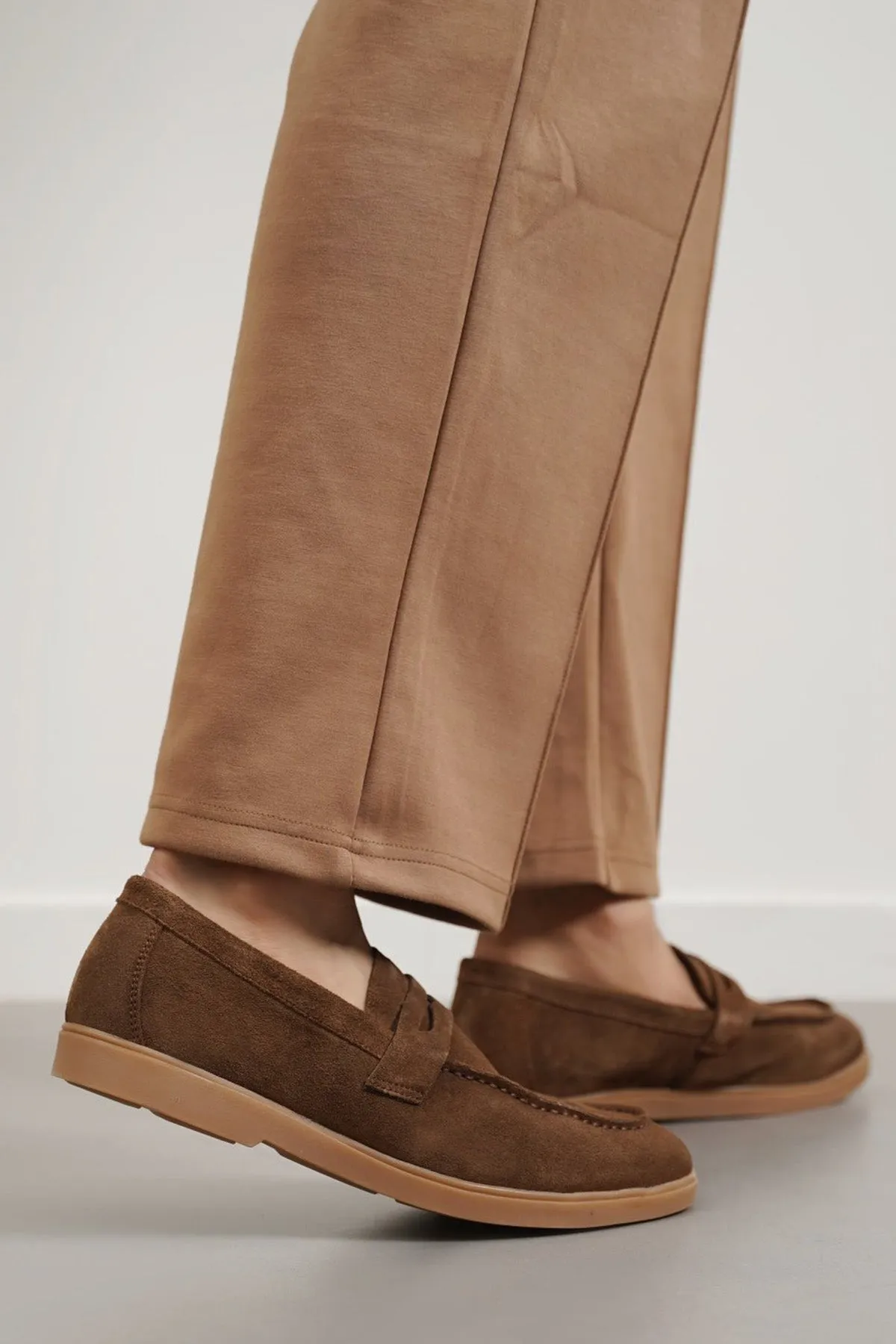 SUEDE LEATHER LOAFERS brand - name