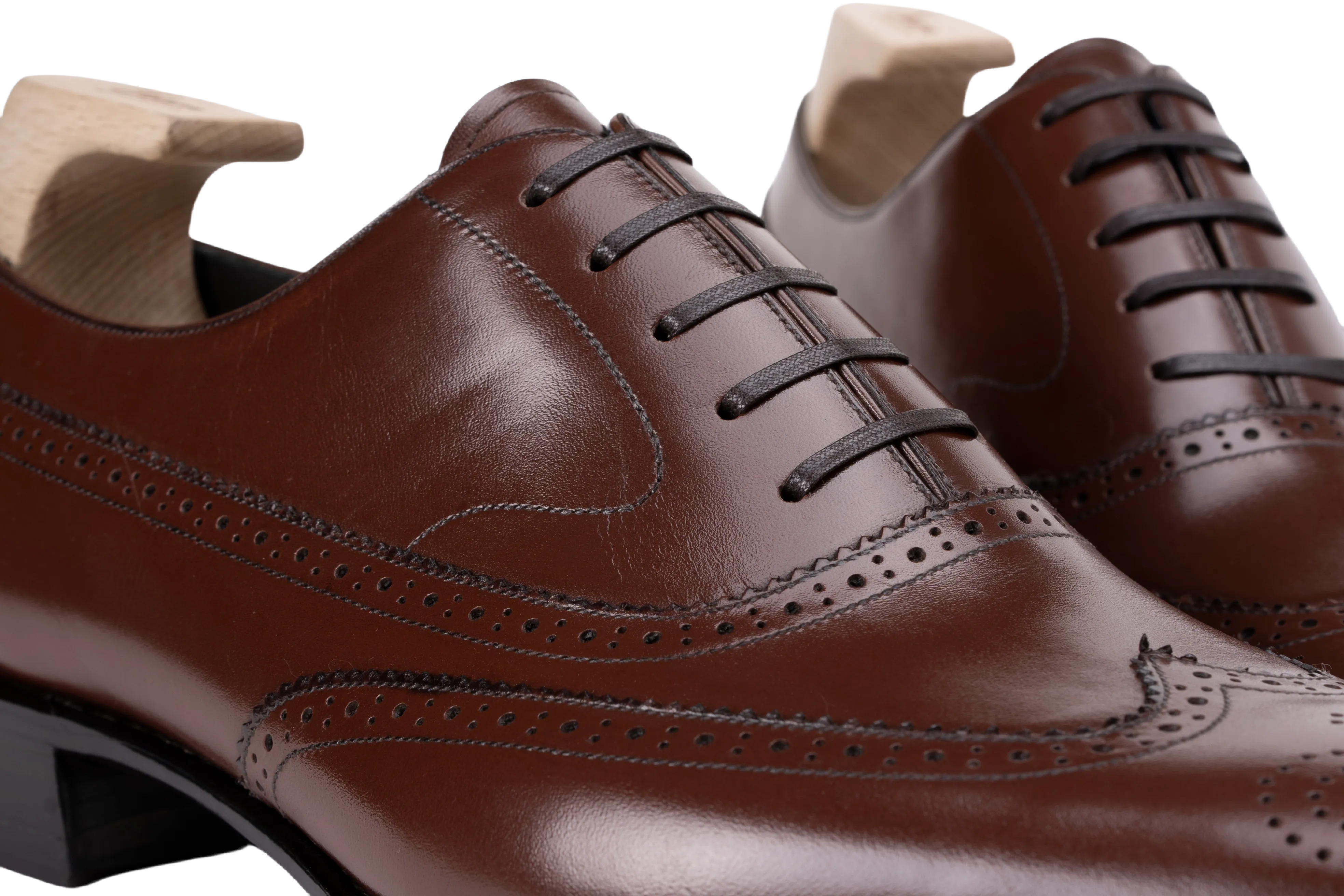 Lightweight Build Career Oriented Leather Office Lace-ups OXF. 593