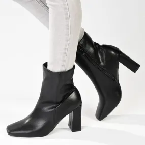 Slip   Resistant Madison Joy Block Heel Ankle Boot - Black
