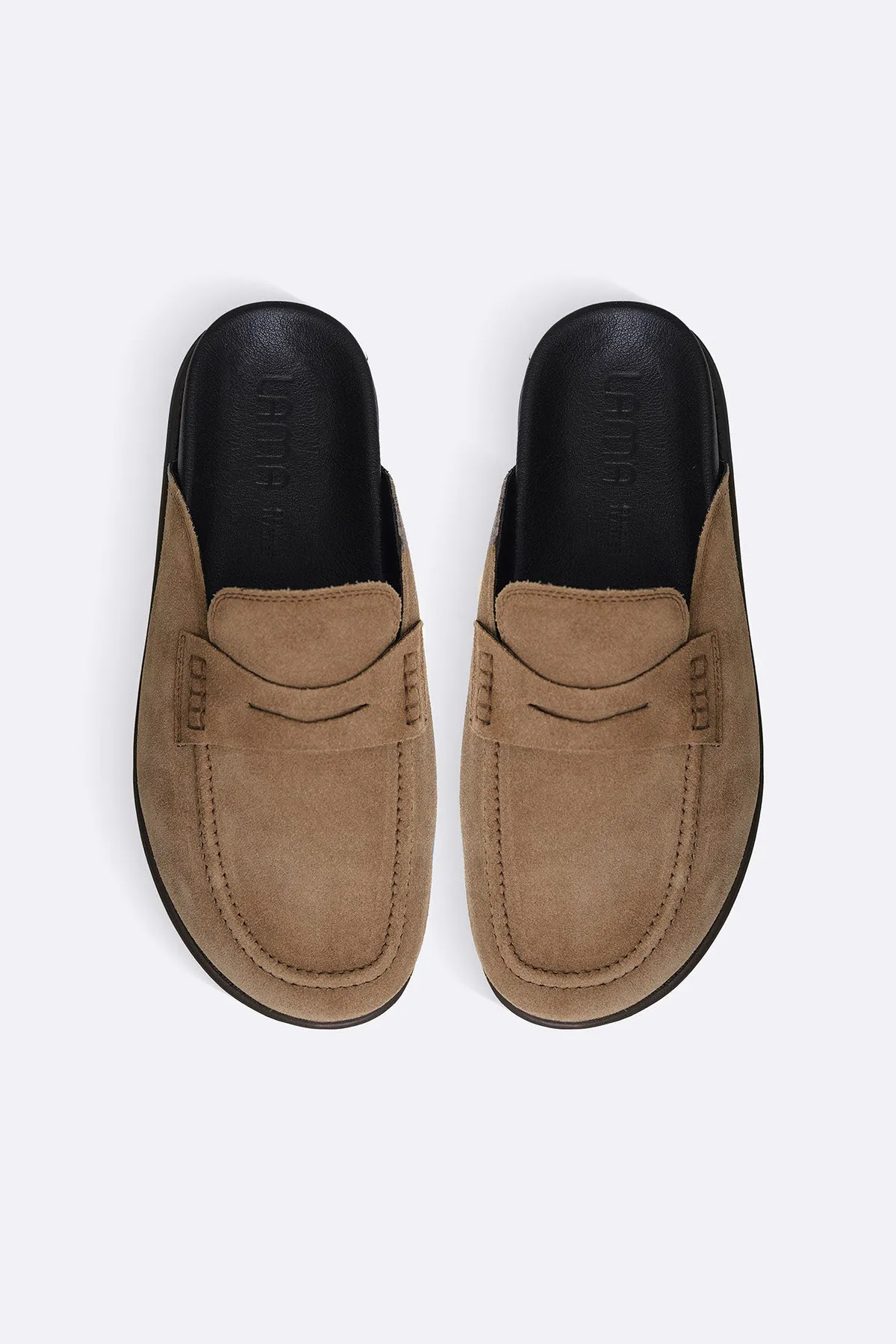 SUEDE LEATHER MULES Thermoplastic Frame